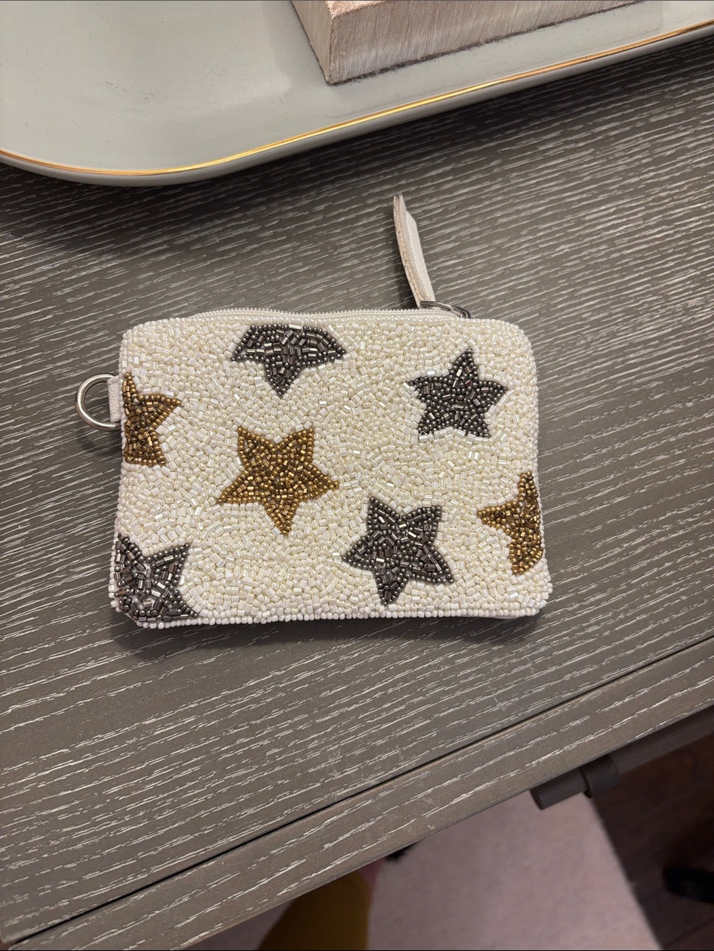 White Leather Wristlet Wallet - Versatile Women’s Bag